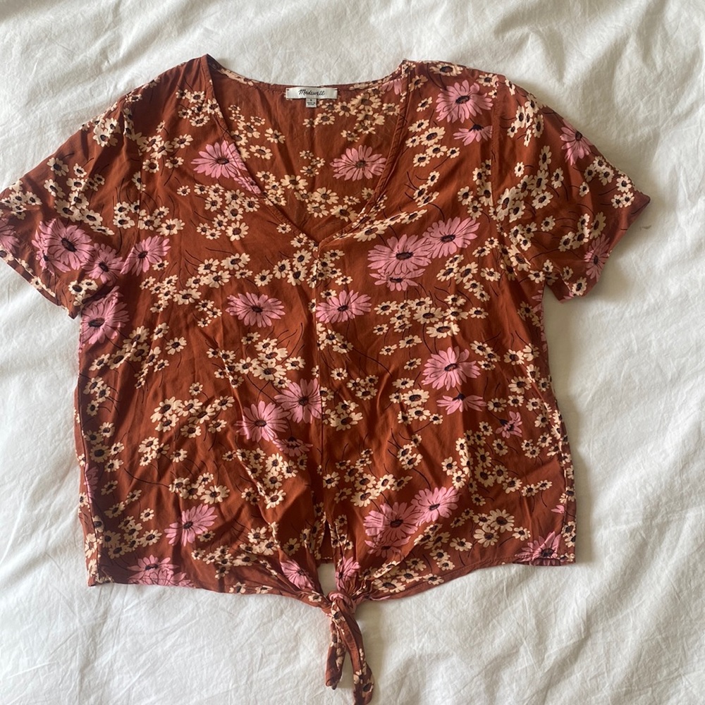 Women’s small madewell floral blouse
